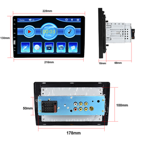 Autoradio Podofo 9'' 1 Din, autoradio simple DIN, lecteur MP5, WiFi, BT, FM, égaliseur et microphone, compatible universel, électronique automobile - Product Image 5