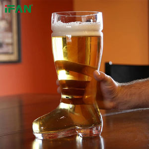 IFAN Glassware Machine Made Big Grande Capacidade Botas Forma Vidro Beer Cup Boot Beer Boot Glass com preço competitivo - Product Image 1