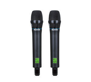 RUOCA Microphone sans fil UHF professionnel à double cardioïde longue portée Diversity PLL OK System FM Modulation Microphone - Product Image 3