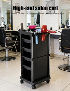 Carrito <span class=keywords><strong>de</strong></span> Peluquería <span class=keywords><strong>Profesional</strong></span> Moderno <span class=keywords><strong>de</strong></span> Plástico con Ruedas para Salón <span class=keywords><strong>de</strong></span> Belleza - Product Image 6