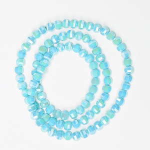 Handmade 50 <strong>Beads</strong> Accessory Three Dimensional <strong>8mm</strong> Watermelon Glass <strong>Beads</strong> Multi-Faceted Glass <strong>Beads</strong> For Jewelry - Product Image 4