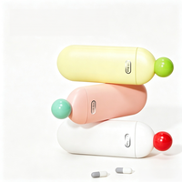 Boîte en plastique ABS, distributeur portable, mini boîte de rangement pour pilules, haute qualité, vente en gros pour le stockage quotidien des comprimés et les voyages