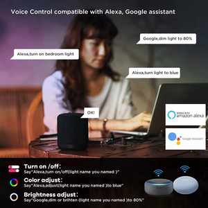 <span class=keywords><strong>RGB</strong></span> 4in 9 wát thông minh <span class=keywords><strong>LED</strong></span> đèn trần ánh sáng Gimbal Bảng điều chỉnh hiện đại cho văn phòng nhà Alexa Google Wifi điều khiển từ xa <span class=keywords><strong>Downlight</strong></span> - Product Image 6