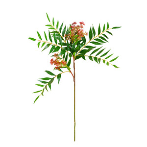 Nueva planta de simulación de seda de fruta de rama única grande, decoración <span class=keywords><strong>del</strong></span> hogar para fiesta, película dentada, <span class=keywords><strong>viento</strong></span> y hojas de <span class=keywords><strong>sombra</strong></span> - Product Image 1