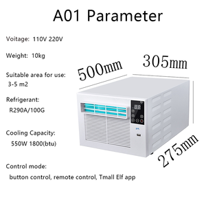 Low Price Portable Air Conditioner with Good Quality R290 Refrigerant Real Ac Fast Cooling <b>Mini</b> Window A01 Portable Air - Product Image 4