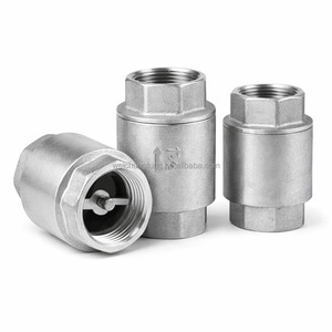 วาล์วกันกลับชนิดสปริง ขนาด 1.5 นิ้ว ทำจากสแตนเลส SUS304 เกลียว NPT - Product Image 1