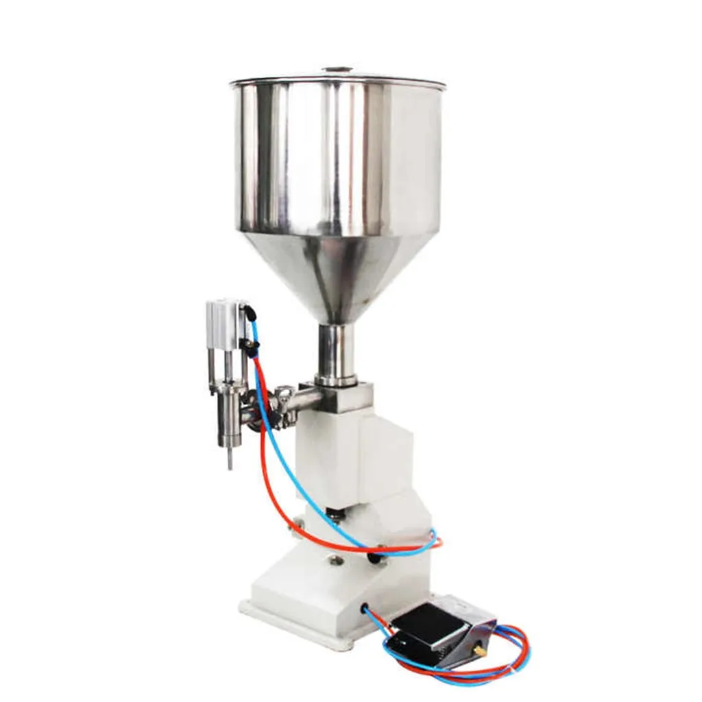 Machine de remplissage semi-automatique de liquide cosmétique de pâte de fiole pneumatique de haute précision A02