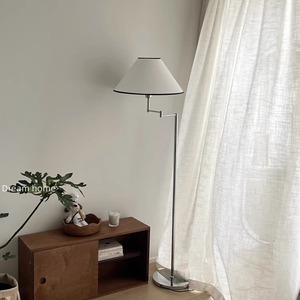 Creative Minimalist Modern Nordic Style Cream-Color Floor Lamp with Iron Body Instagram-Worthy Korean Ambient <b>Light</b> - Product Image 1