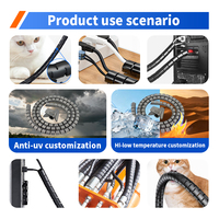 Venta al por mayor PE manga espiral Protector manguera Cable organizador espiral cable envoltura Cable espiral Protector