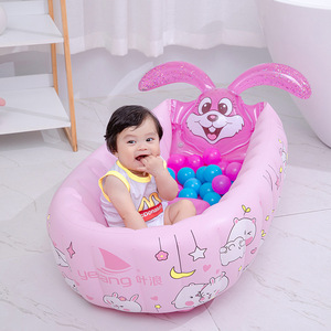 อ่างอาบน้ำเด็กแบบเป่าลมขนาดใหญ่ทรงสี่เหลี่ยมพิมพ์ลาย 0-12 เดือน สำหรับว่ายน้ำและกีฬาทางน้ำ - Product Image 3