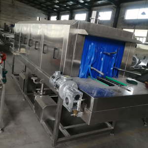 Plastik sepet/palet/plaka/tepsi/sandık yıkayıcı için fabrika kullanımı tünel tipi temizleme makinesi - Product Image 2