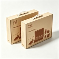 Boîte d'emballage personnalisée pour ordinateur portable et ordinateur, avec laminage mat et gaufrage, pour l'expédition d'appareils électroniques intelligents