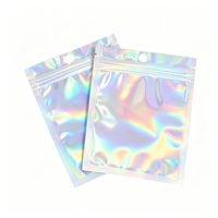 Sachet refermable PE mat avec fenêtre transparente et trou de suspension, étanche, pour petits articles, vente en gros, marquage à chaud