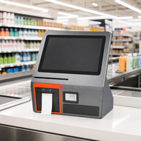 Système de point de vente tout-en-un, caisse enregistreuse, écran tactile horizontal de 11,6 pouces, affichage LED à 8 chiffres, processeur I5, 8 Go de RAM, 128 Go de stockage, Windows