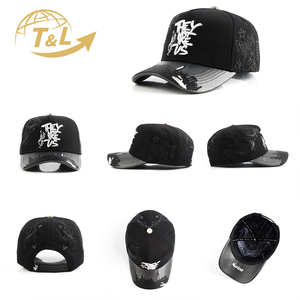 4UGEAR OEM ODM Custom Logo Floral Print 5 Panel Baseball Caps Wholesale Structured Frame 100% Cotton Gorras Baseball <b>Sport</b> <b>Hats</b> - Product Image 2