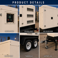 Générateur diesel monté sur remorque JSST pour l'alimentation de secours des centres de données, générateur diesel SEDC 220/380/480V 30kVA 50Hz