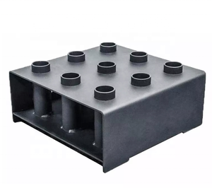 IRONHAWK اللياقة الأرض شنت رف قضيب رفع الأثقال يقف الرأسي شريط حامل تخزين تسعة بار مع 50 مللي متر الأكمام - Product Image 4