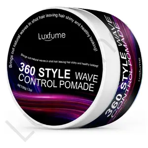 Private Label strong hold 360 style wave control pomade for Man Hair