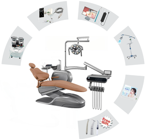 Poltrona Odontoiatrica Elettrica con Sistema di Erogazione, Lampada Polimerizzatrice e Aspirazione - Product Image 2