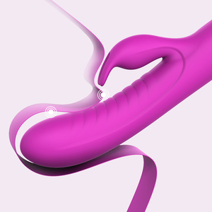 Vibratore Elettrico a Forma di Coniglio, Massaggiatore Personale a 7 Velocità, Silicone Sicuro per il Corpo, Impermeabile, Ricaricabile USB, Stimolatore per Donne e Uomini - Product Image 1
