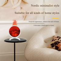 Diffuseur d'arômes électrique à flamme, haut-parleur Bluetooth, diffuseur de flamme, lumière nocturne colorée, huile essentielle, cheminée