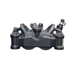 Kaliper Rem Tempa Riqing 4 Piston Asimetris 100MM Titik Pengunci Instalasi untuk Rem Roda Depan pada Sepeda Motor - Product Image 1