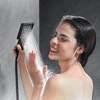 Ensemble de douche encastrée tout en cuivre Plafond avec cascade Ensemble de douche dissimulée Hôtel Maison Salle de bain Bain Douche Massage Système de douche à effet pluie