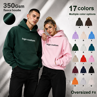 Sweat à capuche unisexe décontracté en polaire épaisse et chaude pour l'hiver, avec logo personnalisé en silicone en relief et broderie