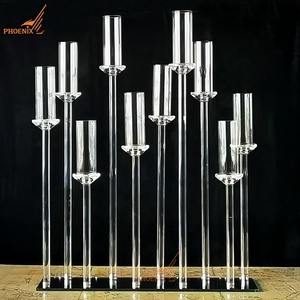 Elegant <strong>Table</strong> <strong>Centre</strong> <strong>Pieces</strong> <strong>Wedding</strong> Crystal Candelabra Event Decoration 10 Arms Glass Candle Holders Centerpieces on Sale - Product Image 2