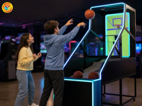 Fabricant de machines de basket-ball d'arcade, panneau LED, OEM, ODM, logo personnalisé