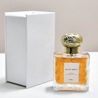 Bouteille de parfum transparente de 50ml Bouteilles de pulvérisation en verre épais Carré Vide Conteneur cosmétique Bouteille de parfum de voyage