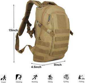 OEM Tactical Assault Pack Molle Outdoor Hiking Camping Rucksack Waterproof Polyester Fashion Sac à dos pour hommes - Product Image 3