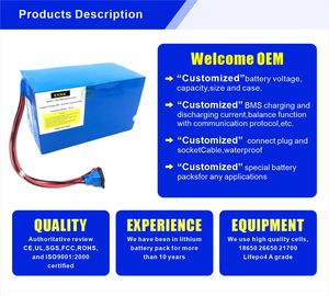 Benutzer definierte hohe Qualität 36V 48V 60V 72V Volt 10AH 15AH 20AH Roller Elektro fahrrad Lithium batterie <span class=keywords><strong>18650</strong></span> Custom ized Blue <span class=keywords><strong>18650</strong></span> <span class=keywords><strong>30c</strong></span> - Product Image 2