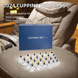 Лидер продаж, 2025, Прямая поставка, 24 шт., Набор банок для тела, Традиционная китайская медицина, хиджама - Product Image 4