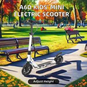 Monopattino per Bambini Mini E-Scooter Pieghevole Telaio in Alluminio con Sedile Incluso Due Ruote in PU per Uso Esterno Giocattolo per Bambini - Product Image 2