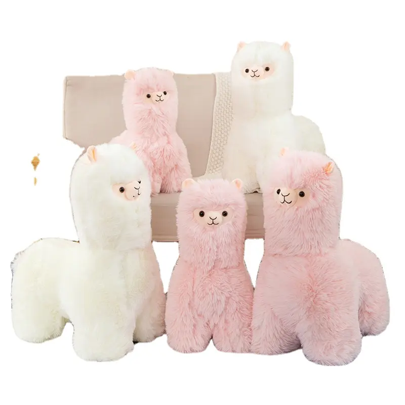 2024 hot sale selling Cute Alpaca Plush Toy Stuffed Animal New Sheep Figurine Plush Pillow furry soft toy alpaca