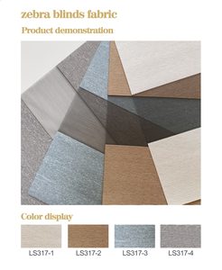 Stores zébrés économiques standard en tissu - Product Image 4