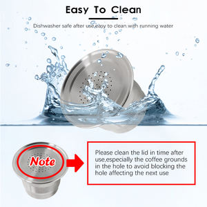 1 Pod Wareset Dropshipping <span class=keywords><strong>Réutilisable</strong></span> Neat Espresso Point Machines en acier inoxydable pour <span class=keywords><strong>NESPRESSO</strong></span> Capsules de café rechargeables - Product Image 6