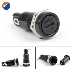 Portafusibles de <span class=keywords><strong>Bayoneta</strong></span> Electrónico de Vidrio Cerámico 5*20 6*30 10*38 Aprobado Internacionalmente, Caja de Fusibles con Recorte, Portafusibles de Montaje en Panel - Product Image 3