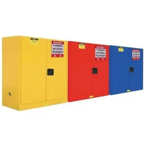 Double Layer Galvanized Steel Hazmat Fuel Safety Cabinet Flammable Liquid Storage Cabinet