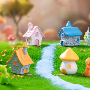 All'ingrosso Micro paesaggio creativo mucchio di pietra retrò casa fungo piccola casa giardinaggio paesaggio ornamento decorativo - Product Image 1