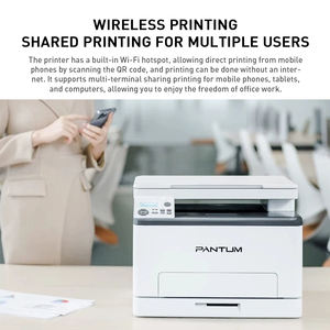 Nueva impresora láser a color Pantum A4 Original, máquina todo en uno, fotocopiadora CM1100ADN/ADW/DN/<span class=keywords><strong>DW</strong></span> - Product Image 3