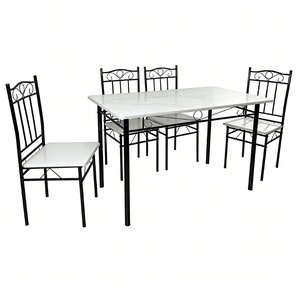 Ensemble de <span class=keywords><strong>table</strong></span> <span class=keywords><strong>à</strong></span> <span class=keywords><strong>manger</strong></span> moderne et abordable avec 5 pièces, style mobilier de salle <span class=keywords><strong>à</strong></span> <span class=keywords><strong>manger</strong></span>, origine DS-024 - Product Image 6