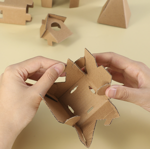 Kit Artigianale per Colorare <span class=keywords><strong>e</strong></span> Assemblare Casa delle Bambole 3D in Carta, Set di Giocattoli Fai-da-Te per Dipingere <span class=keywords><strong>e</strong></span> Disegnare - Product Image 2