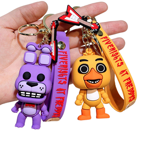 En gros Nouveauté Porte-clés de voiture d'horreur en forme de pendentif sac à dos ours en peluche dessin animé animal <span class=keywords><strong>mutant</strong></span> en plastique et caoutchouc Transfrontalier - Product Image 5