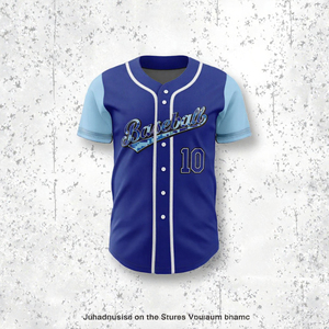 Camiseta Deportiva Personalizada de Poliéster para Béisbol, Manga Corta, Uniforme de Equipo, Estampada, para Adultos - Product Image 2
