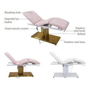 Fauteuil de podologie électrique à 3 moteurs, <span class=keywords><strong>table</strong></span> de soin du visage pour salon, lit de <span class=keywords><strong>massage</strong></span>, lit de beauté électrique avec repose-pieds - Product Image 5