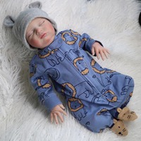 Poupées de sommeil mignonnes Yeezwood 50 cm Poupée bébé reborn en silicone pleine longueur Réaliste Nouveau-né Poupée bébé reborn en silicone souple pour fille