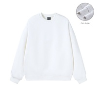 Fabricantes de ropa personalizado nuevo otoño Color sólido Simple 360 gramos alta calidad Casual suelta con capucha manga larga Hombre sudadera