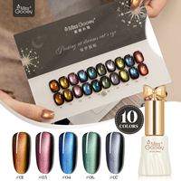 Vernis à ongles gel Miss Gooey à haute pigmentation, sans HEMA, 10 couleurs, effet œil de chat, écologique, CE/CPNP, gel UV, art des ongles magnétique 3D